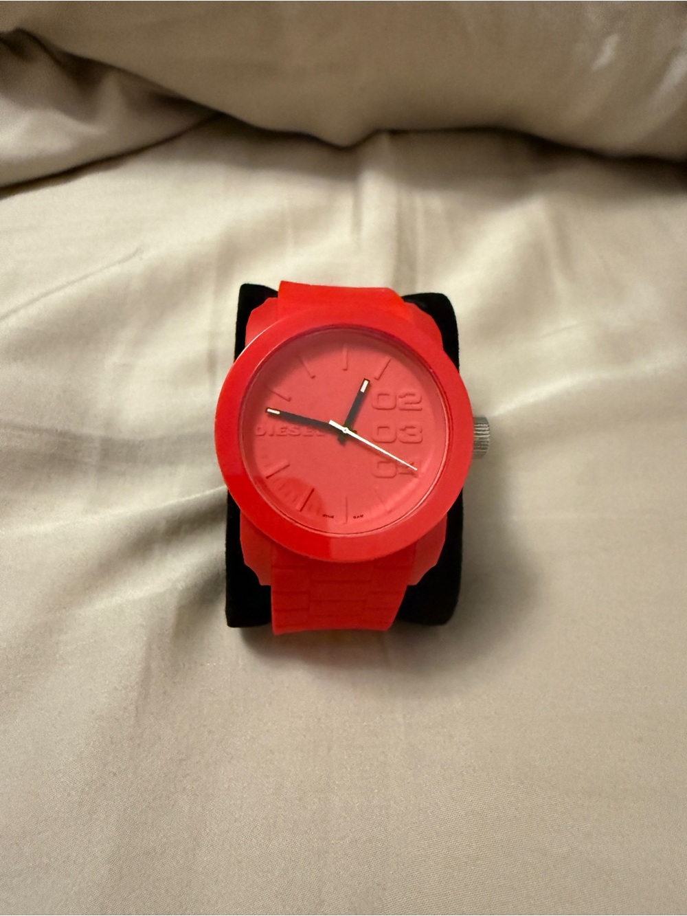 Diesel Red Silicone Men's Watch
